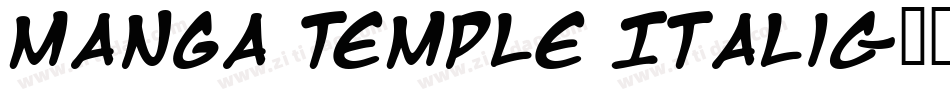 Manga Temple Italic字体转换